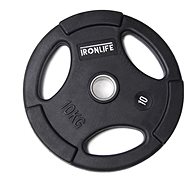 IRONLIFE Deluxe Olympic rubberized disc 10 kg - Gym Weight