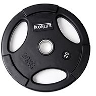 IRONLIFE Deluxe Olympic rubberized disc 20 kg - Gym Weight