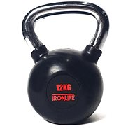 IRONLIFE Rubberized kettlebell 12 kg - Kettlebell