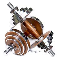 PROIRON Walnut Steel 2×10 kg (pair) - Dumbell Set