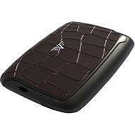 Tru Virtu Card Case Pearl – Croco Brown Leather - Wallet