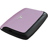 Tru Virtu Card Case Pearl – Lilac Pebble Leather - Wallet