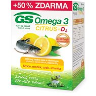 GS Omega 3 CITRUS + D3, 100+50 capsules - Omega 3