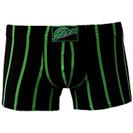 Styx Q668 - black and green stripe, sizing. S - Boxer Briefs