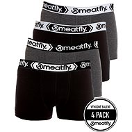 Meatfly 4Pack Balboa - Black/Grey - Boxer Briefs