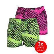 Meatfly 2Pack Agostino - Checkered, sizing. S - Boxer Shorts