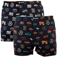 Meatfly 2Pack Agostino - Badges, sized. S - Boxer Shorts