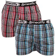 Meatfly 2Pack Bandit - dark blue/grey, sizing. S - Boxer Shorts