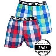 Meatfly 2Pack Gigi - Navy red/green, sized 2.5 mm. L - Boxer Shorts