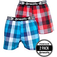 Meatfly 2Pack Gigi - Blue/red - Boxer Shorts