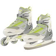Rulyt Duplex 2-in-1 GIRL, White/Green, size 38-41 EU/245-260mm - Roller Skates