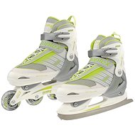Rulyt Duplex 2-in-1 GIRL, White/Green, size 34-37 EU/215-235mm - Roller Skates