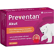 Preventan Akut with cranberry and grapefruit flavour 30 tablets - Dietary Supplement
