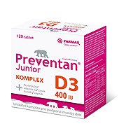 Preventan Junior Complex D3 400IU 120 tablets - Dietary Supplement