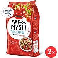 Emco Super mind without added sugar with strawberries 2 x 500g - Muesli
