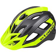 Etape Hero Anthracite/Yellow Fluo Mat 48 cm - 53 cm - Bike Helmet