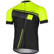 Etape Cube black/yellow Fluo M - Cycling Jersey