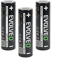 EVOLVEO LiPower 217 Max 5000 – Li-ion Battery 21700 (3.7V / 5000mAh) 3pcs - Rechargeable Battery