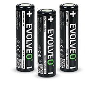 EVOLVEO LiPower 186 Core 2500 – Li-ion Battery 18650 (3.7V / 2500mAh) 3pcs - Rechargeable Battery
