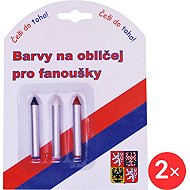 SPORTTEAM Face paints CR2, pencils 2 × 3 pcs - Face Paint