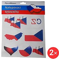 SPORTTEAM Tattoo decals Czech Republic 1 2 pcs - Temporary Tattoo