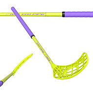 FAT PIPE NITRO 34 YELLOW/PURPLE 55, right - Floorball Stick