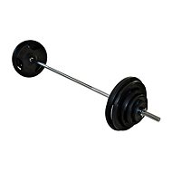 Loading dumbbell with rubberized discs - 77 kg - Dumbell