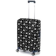 FLY-MY Plane M suitcase cover - Spinner 60-70 cm, black - Luggage Cover