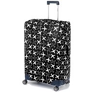 FLY-MY Plane L/XL suitcase cover - Spinner 70-80 cm, black - Luggage Cover