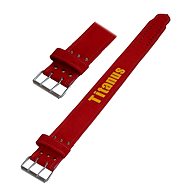 TITANUS Powerlifting double buckle (red) S - Fitness Belt