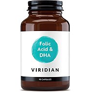 Viridian Folic Acid with DHA 90 capsules - Dietary Supplement