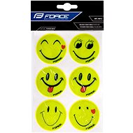 Force Smile stickers yellow 6 pcs - Reflective Element