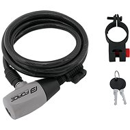 Force Ron spiral lock with holder 120 cm/8 mm, black - Bike Lock