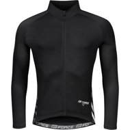 Force Spike long sleeve jersey, black and white L - Cycling Jersey