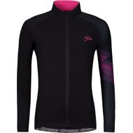 Force Ridge Lady jersey, long sleeve, black and pink XL - Cycling Jersey