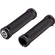 Force Rubber, With Locking, All-Black, Packed - Bicycle Grips