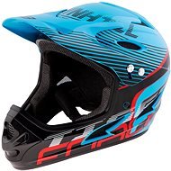 Force Tiger Downhill, Blue-Black-Red, L-XL - Bike Helmet