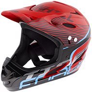 Force Tiger Downhill, Red-Black-Blue, L-XL - Bike Helmet