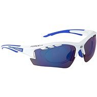 Force RIDE PRO biele dioptrické, klip, modré laser sklá - Cyklistické okuliare