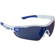 Force RACE PRO bielo-modré, modré laser sklá - Cyklistické okuliare