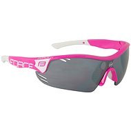 Force RACE PRO Pink-White, Black Laser Glass - Cycling Glasses