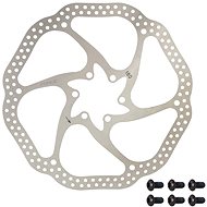 Force 3 180mm, 6 Holes, Silver - Bike Brake Disc