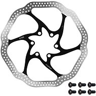 Force 3 160mm, 6 Holes, Black - Bike Brake Disc