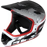 Force TIGER Downhill, Black-White-Red, S-M, 57-58cm - Bike Helmet