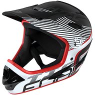 Force TIGER Downhill, Black-White-Red - Bike Helmet