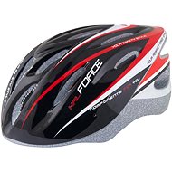 Force HAL - fekete-piros-fehér, L-XL, 58-63 cm - Kerékpáros sisak
