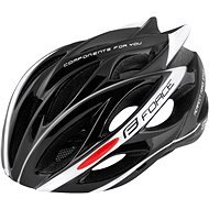 Force BULL, Black-White, L-XL, 58-61cm - Bike Helmet