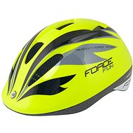 Force FUN STRIPES Children's, Fluo-Black-Grey - Bike Helmet