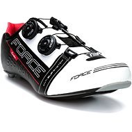 Force Cavalier Carbon - fekete/ fehér/piros, mérete 45/286 mm - Kerékpáros cipő