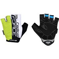 Force RADICAL, Fluo-White-Black, L - Cycling Gloves